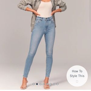Abercrombie & Fitch High Rise Super Skinny Jeans